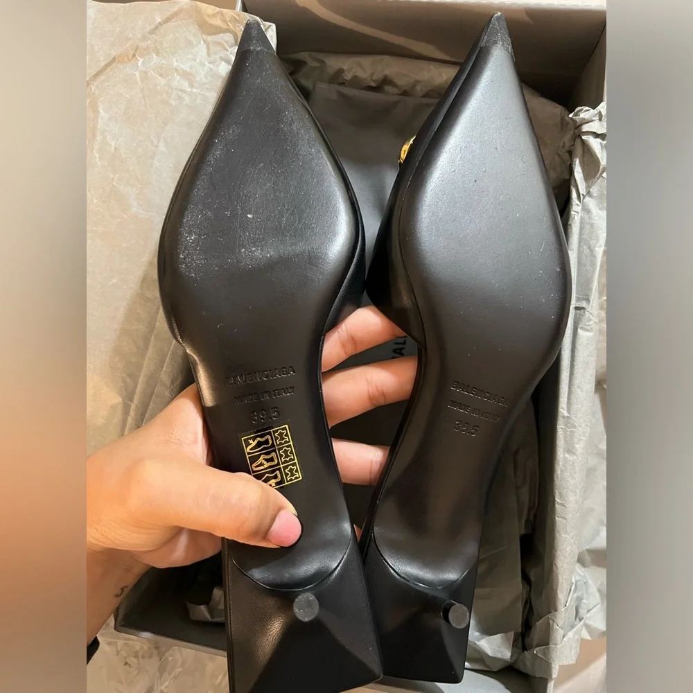 BALENCIAGA Knife BB Mule 40mm square black - Picture 5 of 9